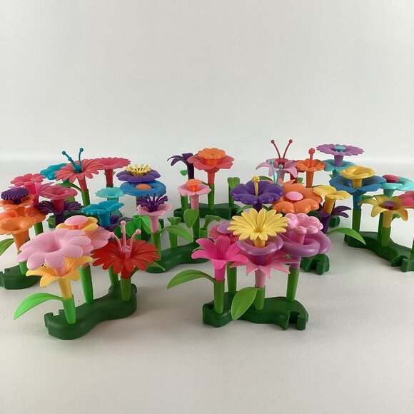 Build A Garden Colorful Flower Pieces Parts Leaves Petals Pistils Stamens Toy - Picture 6 of 7